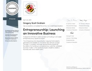 Entrepreneurship Specialization Certificate thumbnail